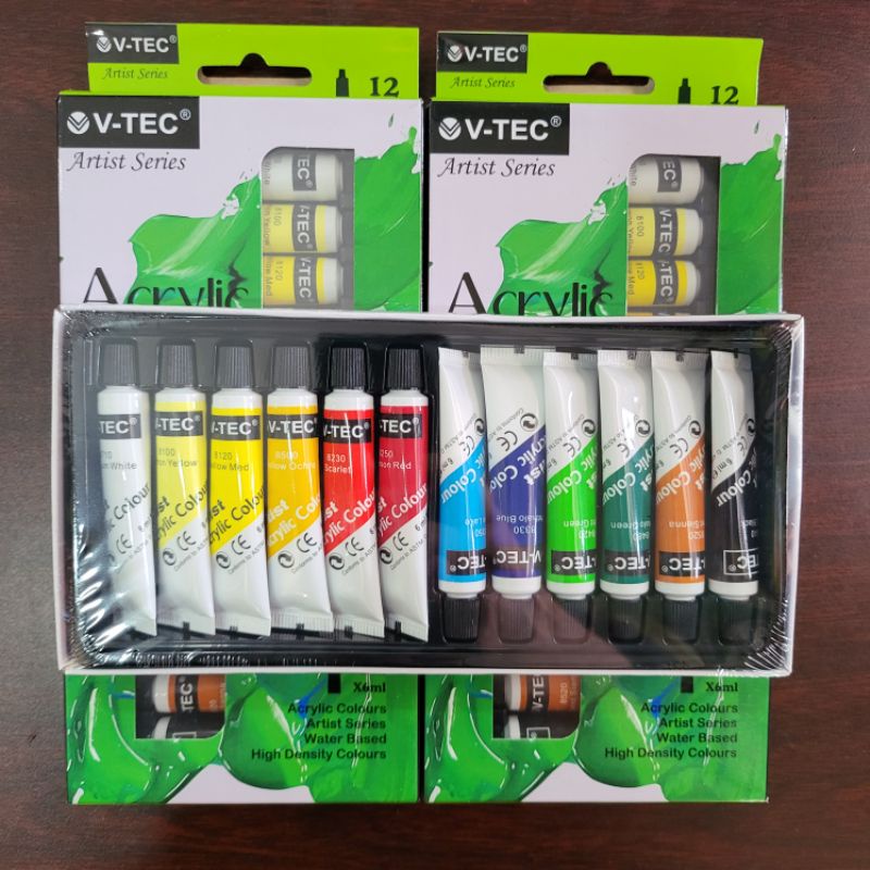 

Cat Acrylic 12 Warna V-Tec