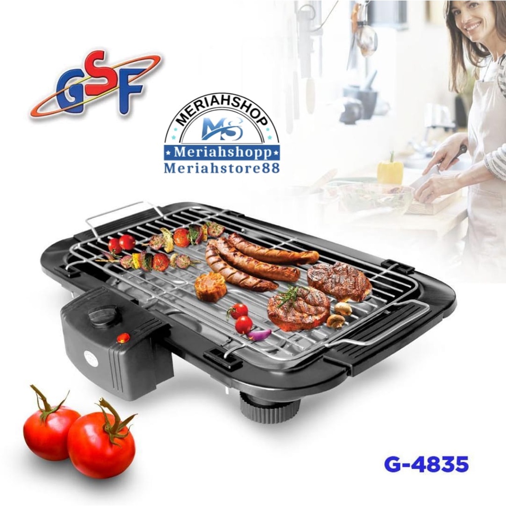 Alat Panggang Pemanggang Elektrik Listrik BBQ Grill GSF & GMB Electric Sate Daging