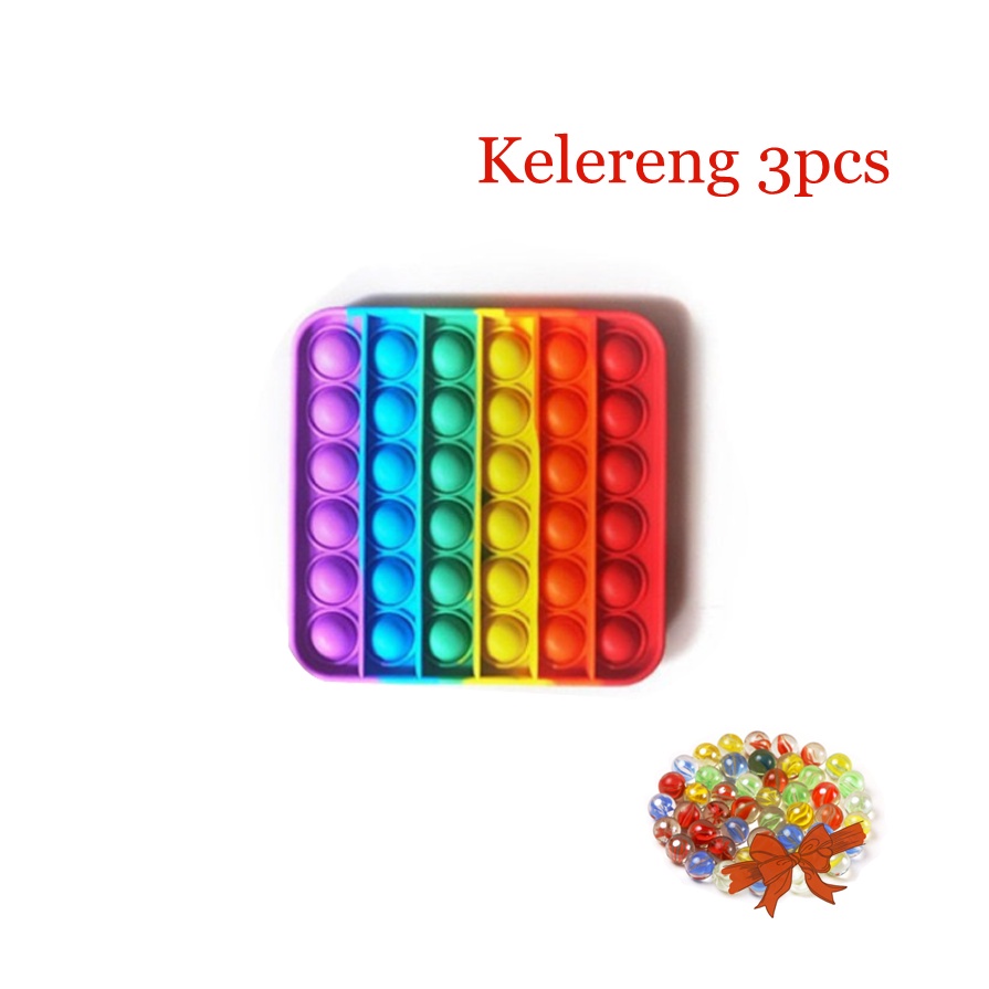 Diskon ! POP IT MURAH RAINBOW UNICORN fidget push Pop Its Fidget Toy Push bubble kids POPIT