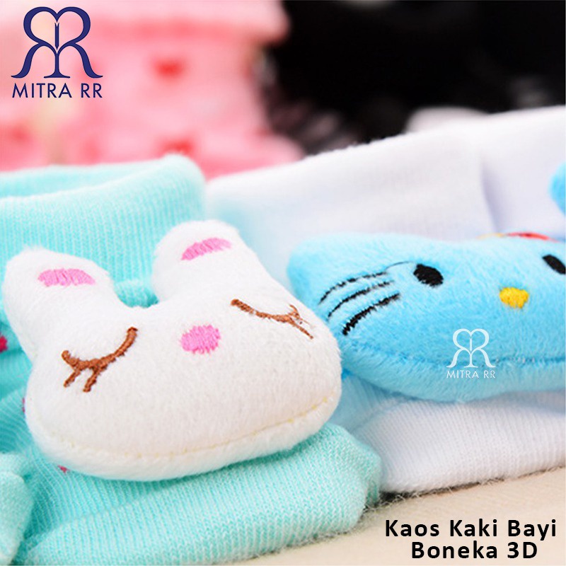 Kaos Kaki Bayi Karakter Boneka timbul 3D