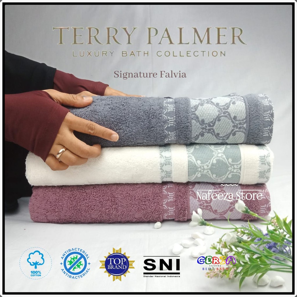 handuk terry palmer towel mandi dewasa jumbo signature size 70x140 cm