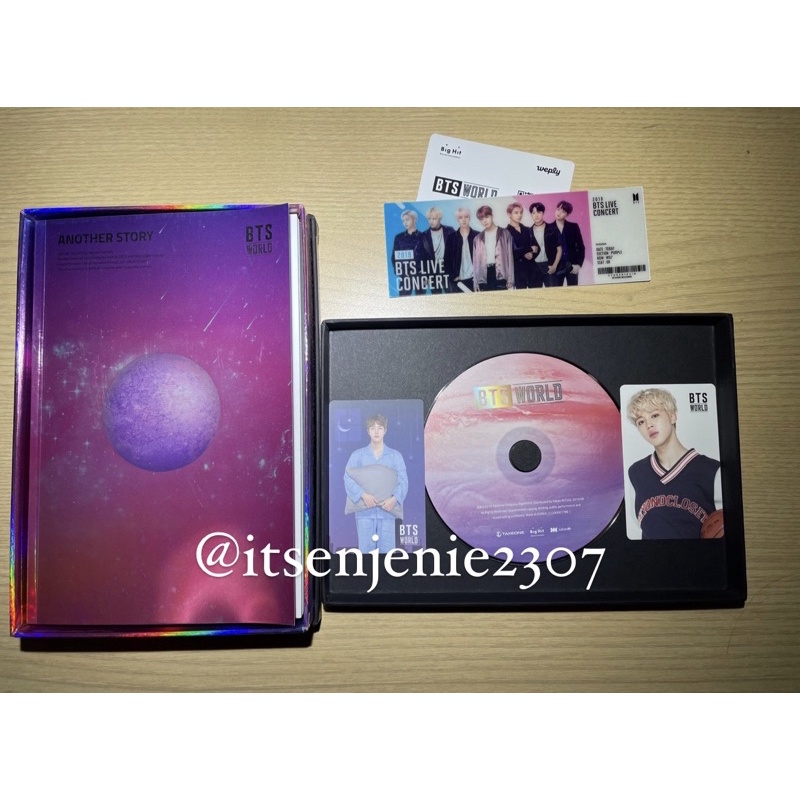[UNSEALED] BTS WORLD ALBUM BTSW pc double side jimin pc coupon jin