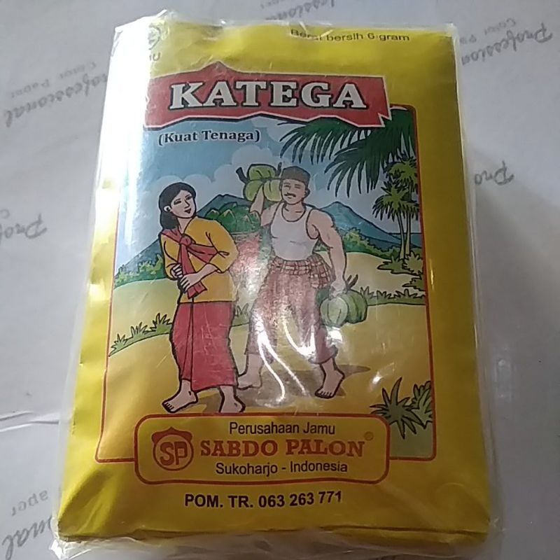 10 sachet jamu Katega kuat tenaga pria dan wanita.sabdo palon