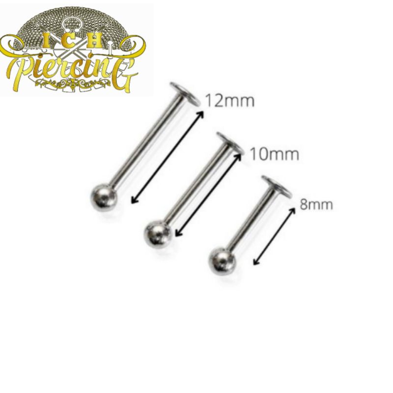 Anting Stud Titanium Model bulat / Anting halus / Anting Bibir / Anting