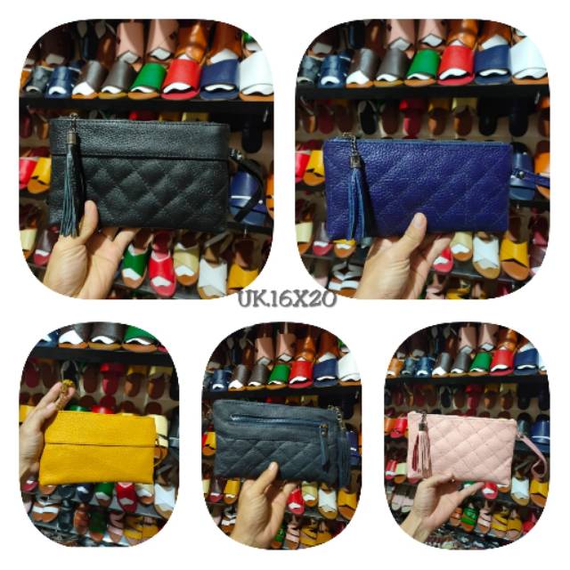 Dompet papirut wanita asli kulit