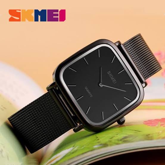 JAM TANGAN CEWEK SKMEI 1555 ORIGINAL WATERESISTAN/JAM TANGAN CEWEK KOTAK RANTAI STAINLES STEEL/Jam skmei 1555 original bergaransi