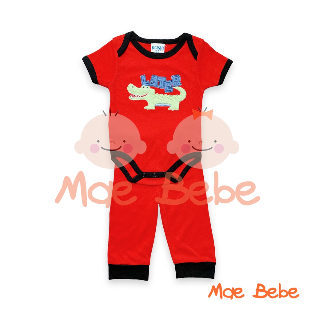 SALE Ocean 2 In 1 Setelan Jumper Pendek Celana Panjang Baju Set Bayi