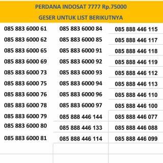 Nomor cantik Indosat perdana Indosat 12 digti | Shopee