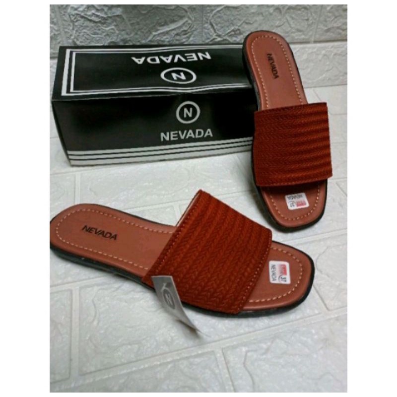 [BISA COD] SANDAL SLOP RAJUT NEVADA | 1kg muat 2psg-2