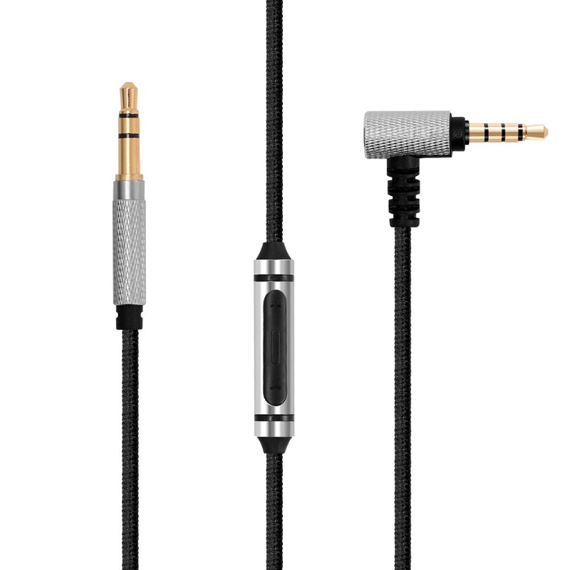 Cre Kabel Audio Aux 3.5mm Ke 3.5mm Pengganti Dengan Mic + Kontrol Volume Untuk Meizu HD50 Headphones Philips F