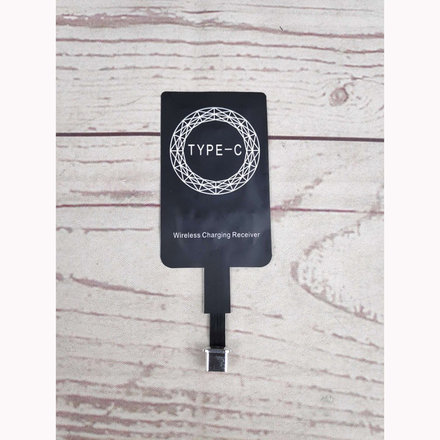 Qi Wireless Charging Receiver USB Type C Untuk Smartphone