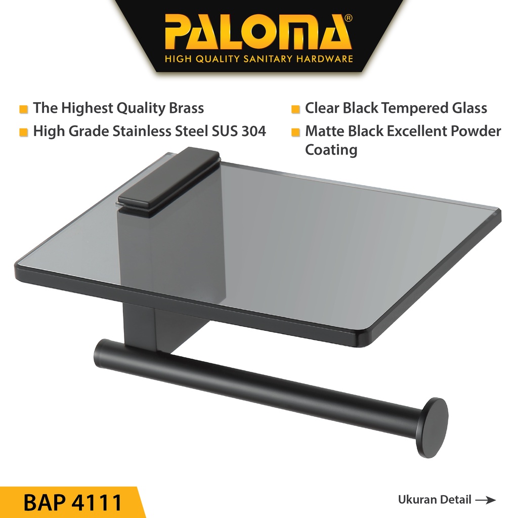 PALOMA BAP 4111 Tempat Tissue Toilet Holder Tisu Gulung Roll WC Mandi