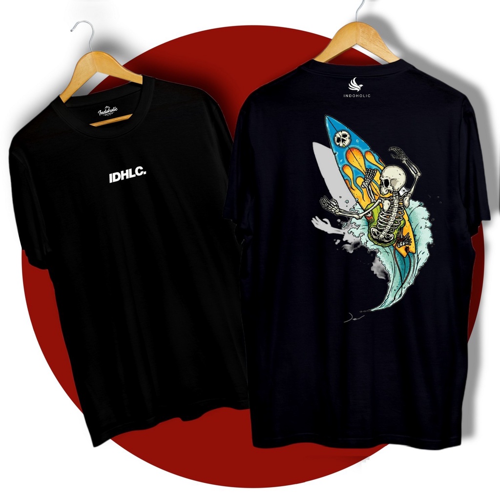 Indoholic kaos pria kaos wanita kaos distro baju kaos pria kaos oversize kaos polos H&amp;M Kaos Cewek Kaos Murah Nasa Kaos Surfing Original Skull Surfing