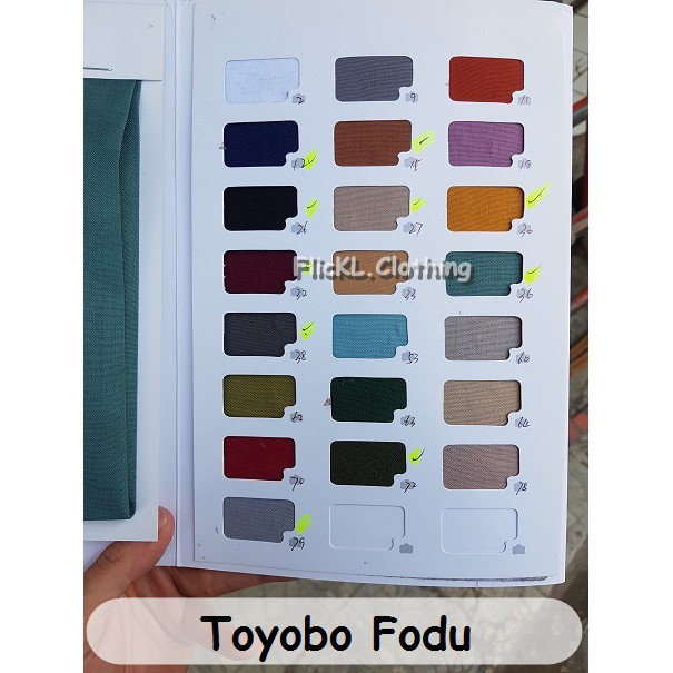 Bahan Kain Toyobo Fodu Katun Cotton Fodu Jilbab Gamis Muslim Kulot Rollan