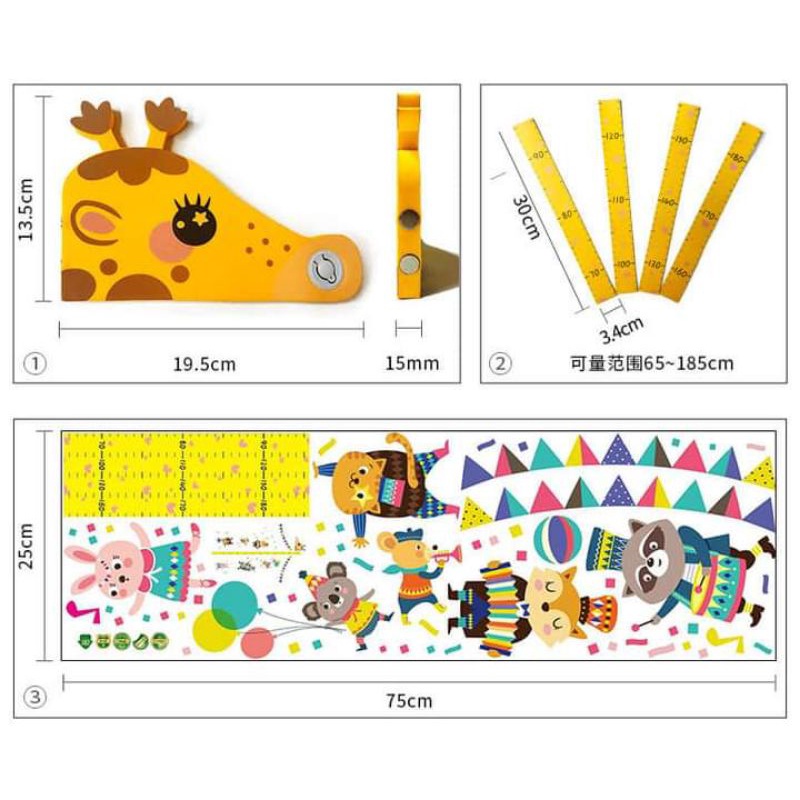 ALAT PENGUKUR TINGGI BADAN ANAK / METERAN MAGNET KARAKTER LUCU