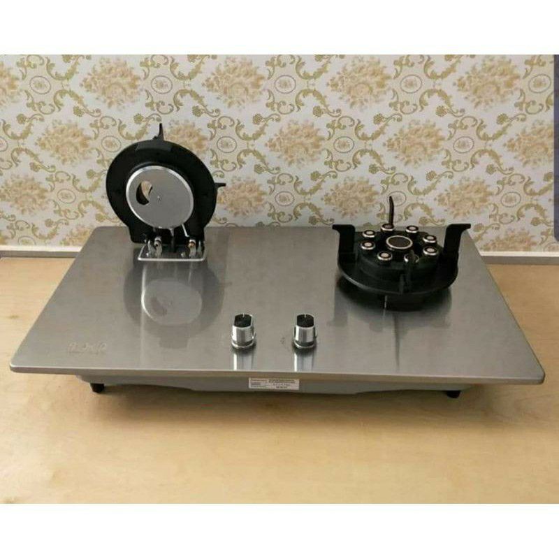 kompor tanam 2 tungku premium lkl powercook