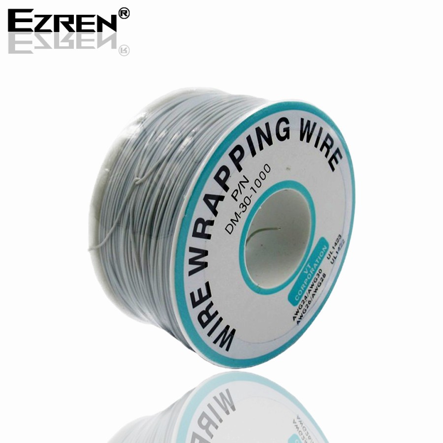 Ezren EZ-0254 Wire Wrapping Kawat Jumper Kabel PCB Breadboard Wrapping Abu-abu