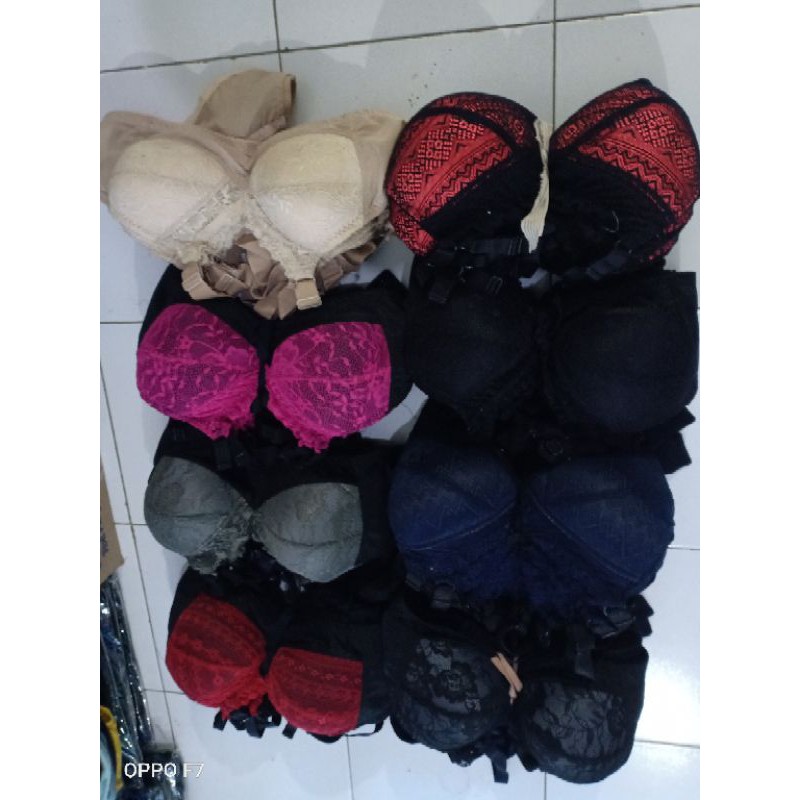 bh Bandung size 40 bh brukat tanpa kawat bh busa tipis bra wanita jumbo