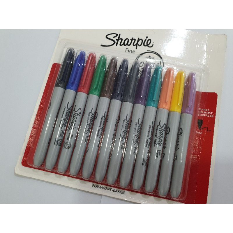 

Sharpie Fine Point Permanent Marker Set 12pcs (no box)