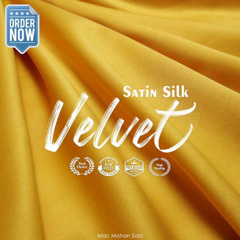 [TERMURAH] KAIN SATIN VELVET BY ROBERTOCAVALII ORIGINAL PREMIUM QUALITY SATEEN SILK VELVET MAXMARA SILKY PER-0.5m GROSIR ECER PAKET BRIDESMAID KEBAYA TILE BROKAT FURING SATIN