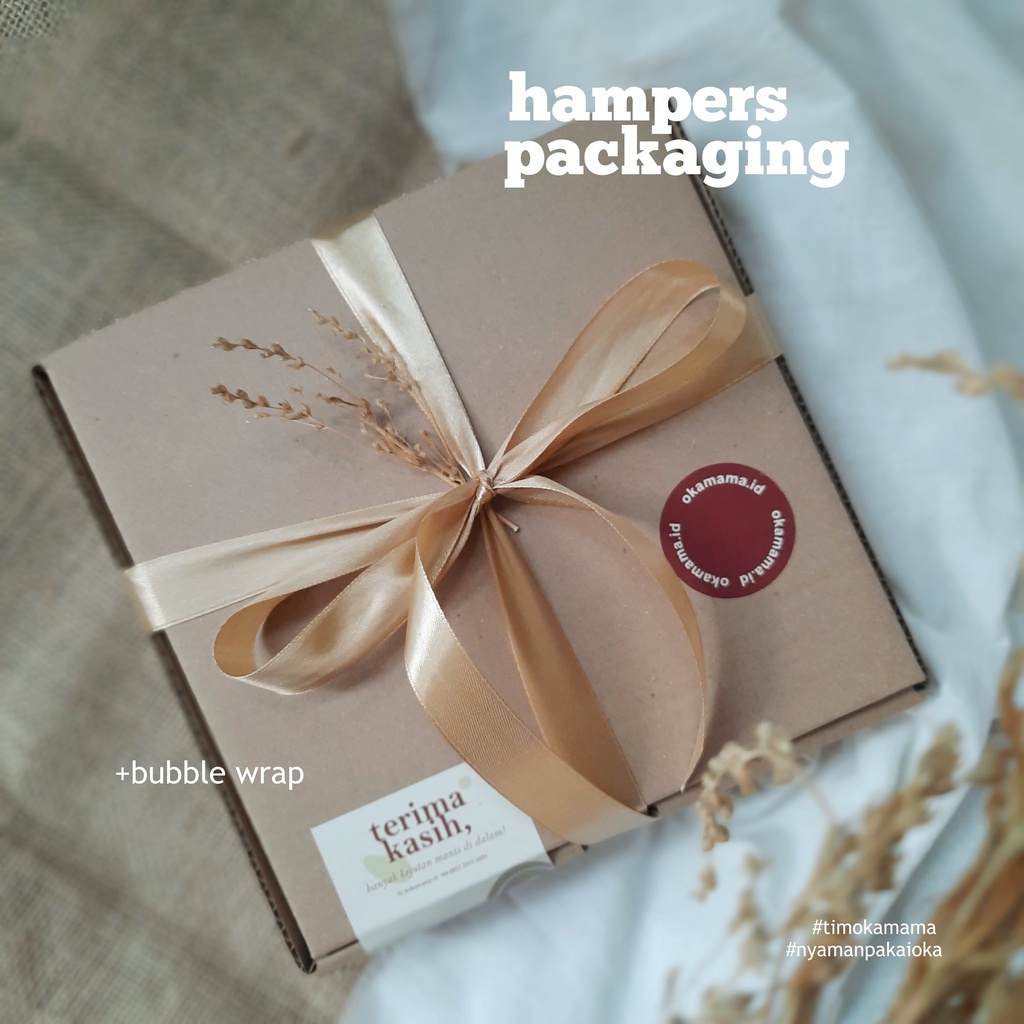 

Packaging kardus tambahan - free bubble wrap