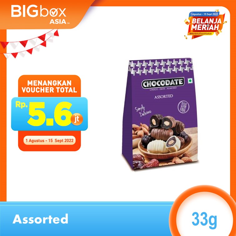 Jual Chocodate Coklat Kurma Isi Almond Assorted Aneka Rasa 33g Shopee Indonesia 3166