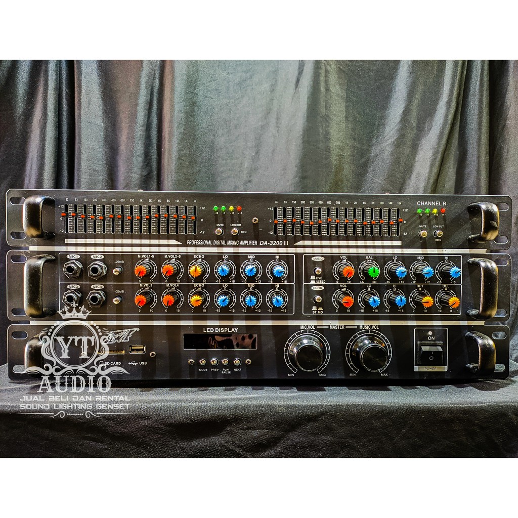 Power Amplifier Karaoke Pewie DA 3200 II USB EQUALIZER