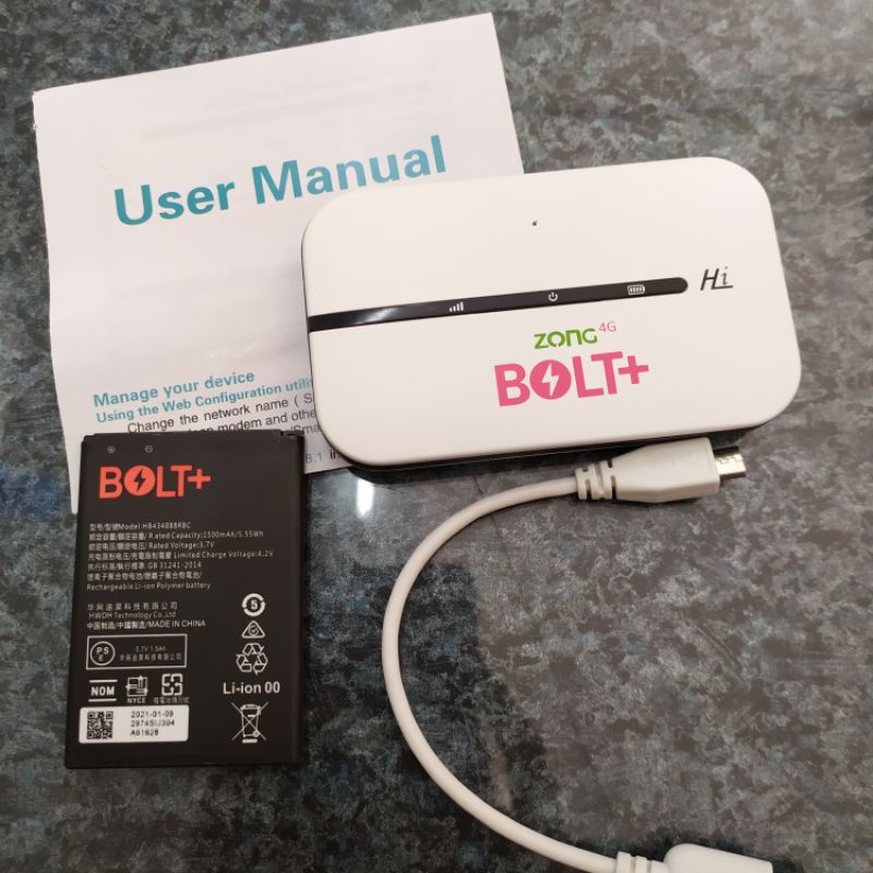 Mifi Bolt+ 4G Unlock All Operator