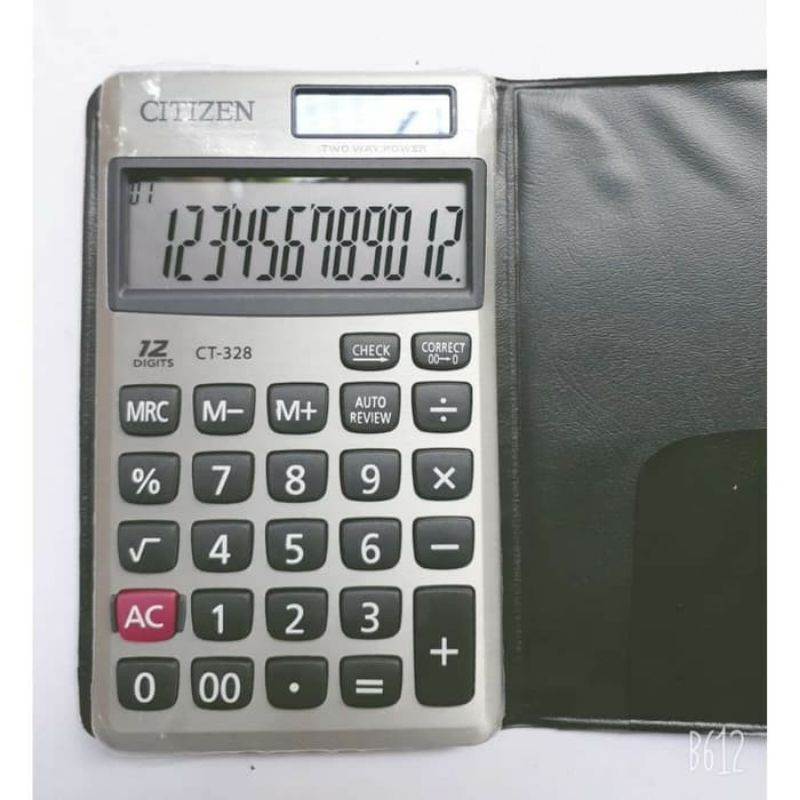 

KALKULATOR CITIZEN CT 328 - KALKULATOR 12 DIGIT - CHECK AND CORRECT - REPLY - UKURAN MINI - MURMER