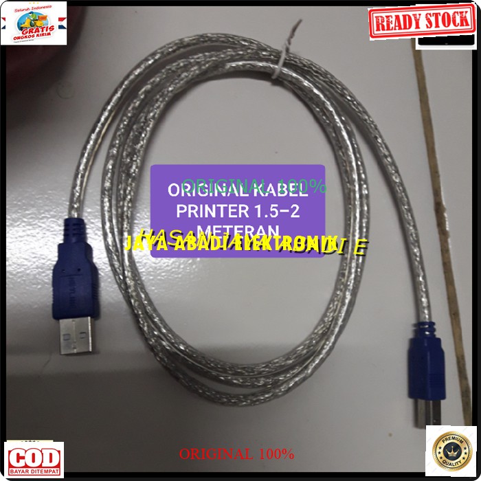 G275 KABEL PRINTER 1.5 METER KOMPUTER PRINT USB CABLE LAPTOP UNTUK MENJAGA ARUS AGAR SELALU STABIL DALAM HAL TRANSFER DATA DAPAT DIGUNAKAN KESEMUA PRINTER KE KOMPUTER ATAU LAPTOP HARGA TERJANGKAU DAN BERKUALITAS