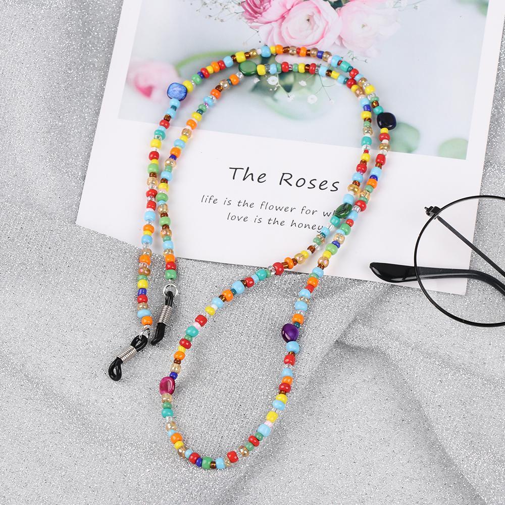 R-flower Glasses Chain Fashion Manik-Manik Berwarna Kacamata Baca Eye wear Aksesoris