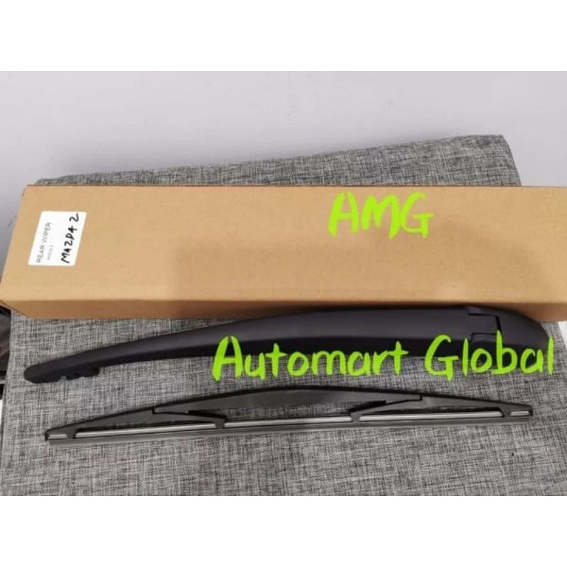 wiper arm belakang karet wiper mazda 2 komplit