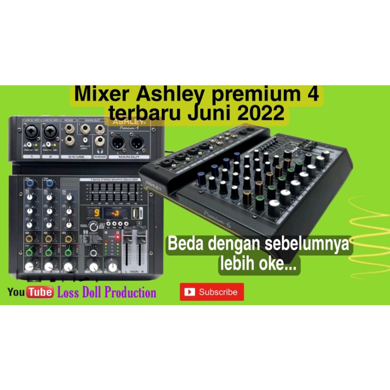 mixer Ashley premium 4 mixer 4 cenel Ashley efek nyess