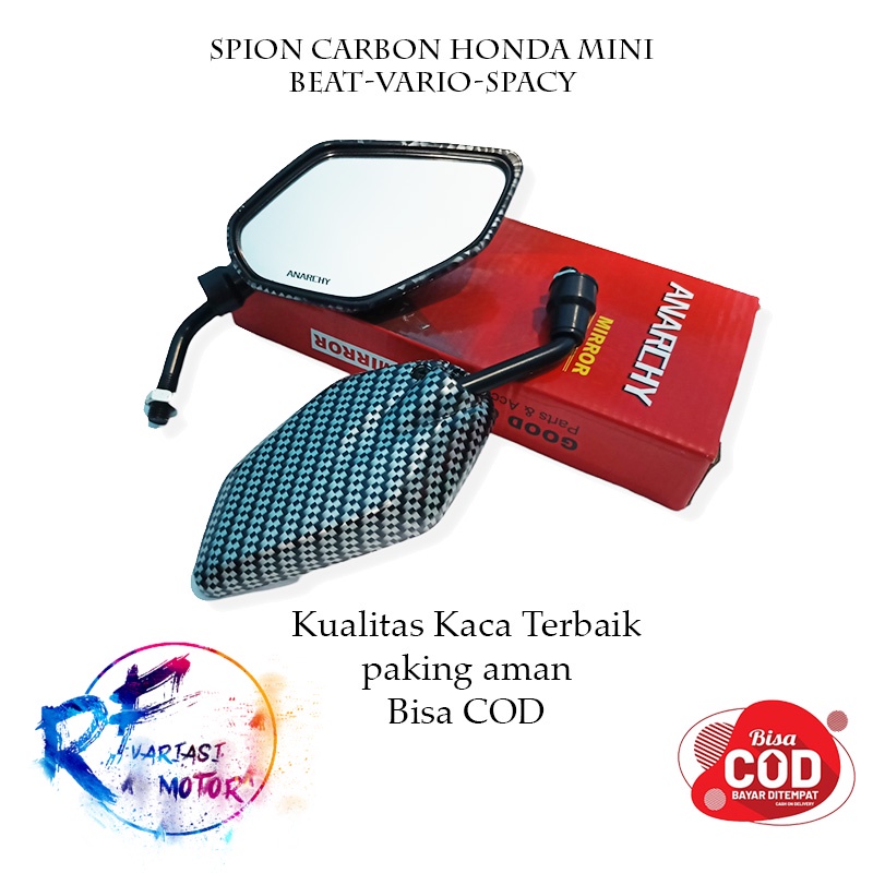 Spion Antik Universal semua motor HONDA beat / spion karbon vario 150 125/ spion scoopy / spion supr