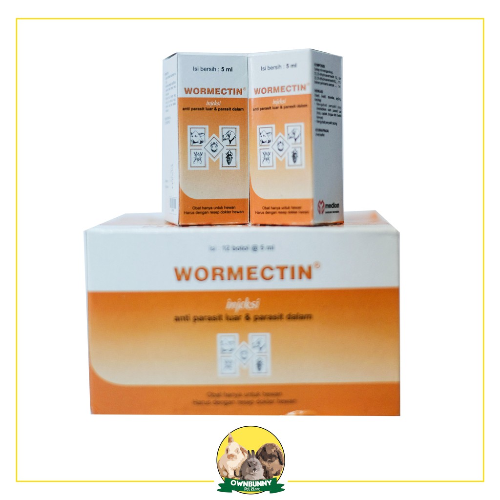 WORMECTIN 5 ML OBAT SCABIES KUTU INJEKSI / SUNTIKAN