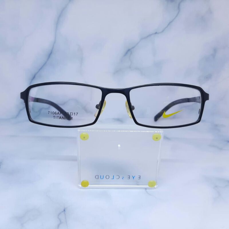 Kacamata titanium Pria 7106AF - Frame kacamata Pria Bentuk Kotak