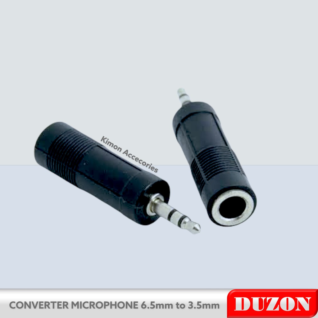 KONEKTOR CONVERTER MICROPHONE 6.5mm ke 3.5mm / sambungan microphone