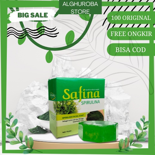 SABUN SPIRULINA SAFINA Herbal Tazakka Sabun Muka Pembersih Wajah ORIGINAL Halal BPOM.