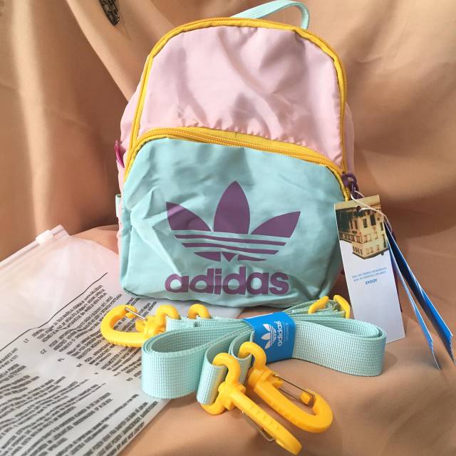 adidas originals sleek mini backpack in purple