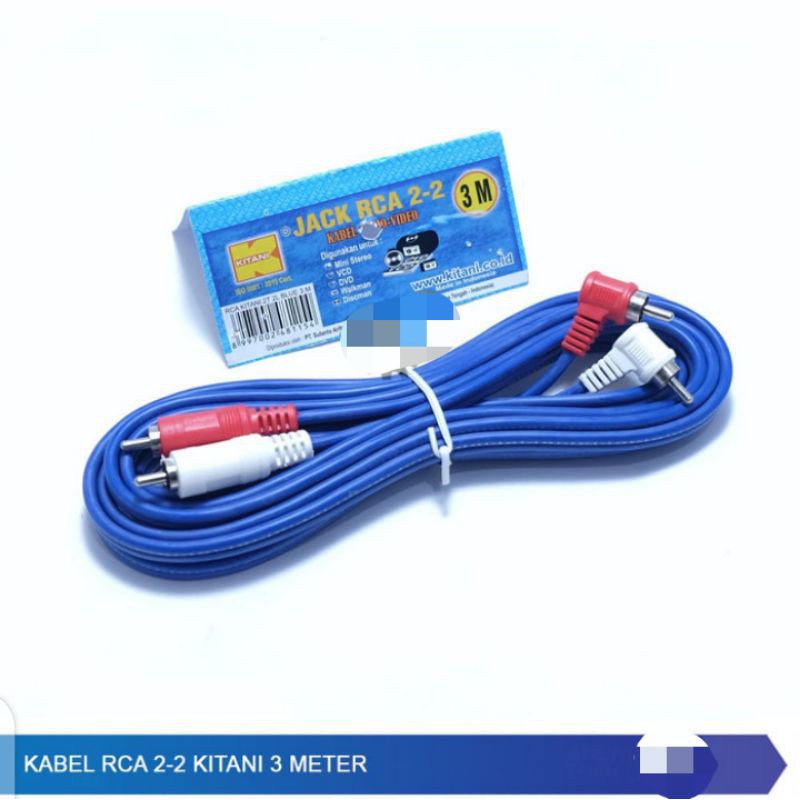 Kabel Audio RCA 2-2 Kitani 3 Meter