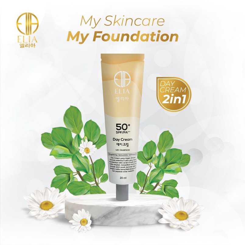 Elia DAY CREAM Skincare Korea Krim Siang Wajah Glowing Anti Aging BPOM