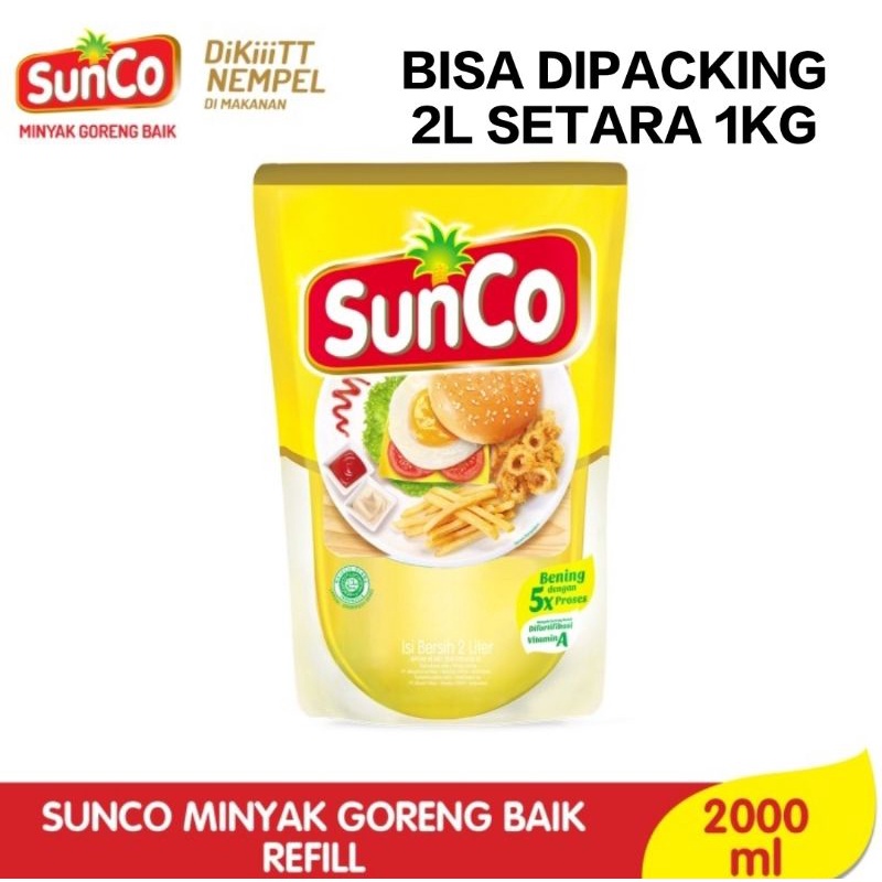 

F8 Minyak goreng Sunco 2 Liter murah bening 5x proses, original