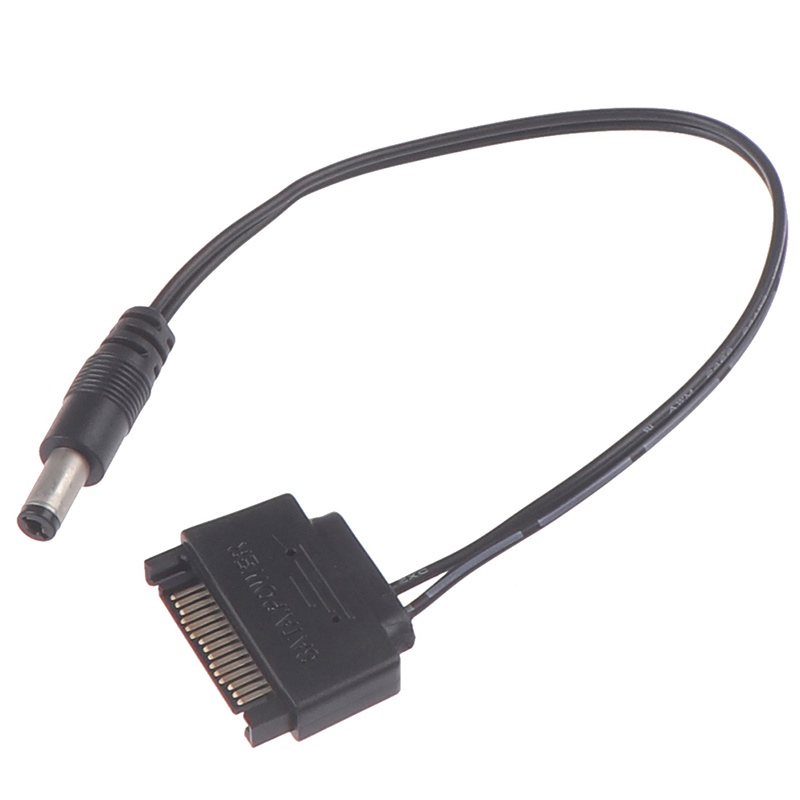 {LUCKID}1Pc SATA Male To DC 5.5*2.1mm 12V power supply SATA to DC Cable 20cm