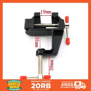 Ragum Catok 35Mm Kualitas Tinggi Aluminium Mini Tabel Vise 