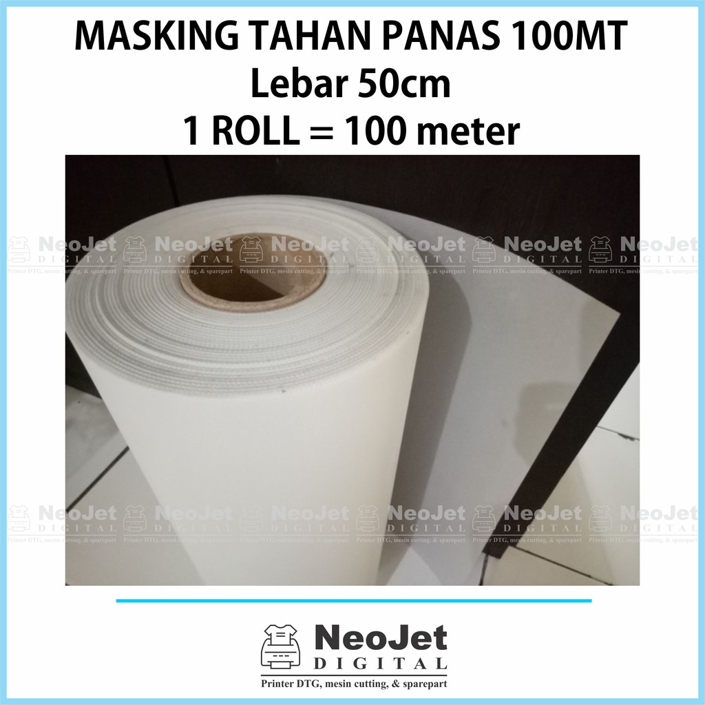 

Masking Tahan Panas 100 micron Polyflex Printable Polyprint Kertas Transfer Opaque Roll