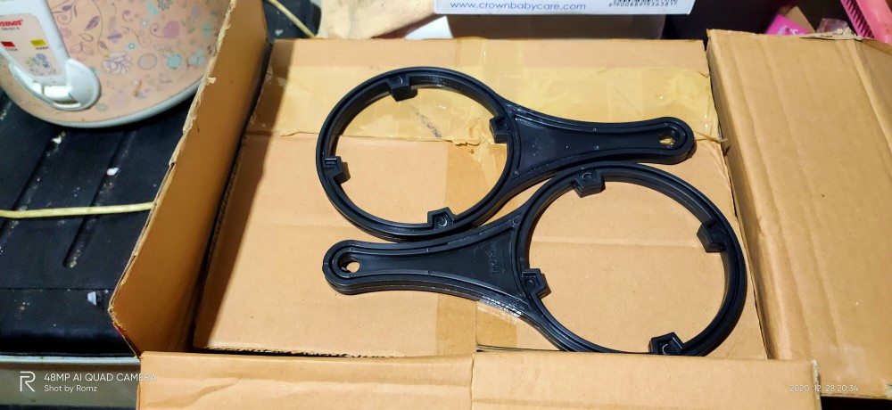 Penjernih Air Filter Air 2 Tabung Housing Nanotec 10 Drat 1/2 Atau 3/4 Bening