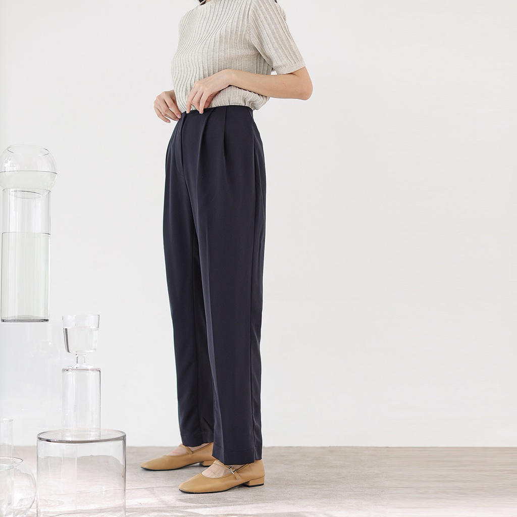 Kano - Mount Trousers - Celana panjang wanita warna hitam / dark navy, beige abu, coklat