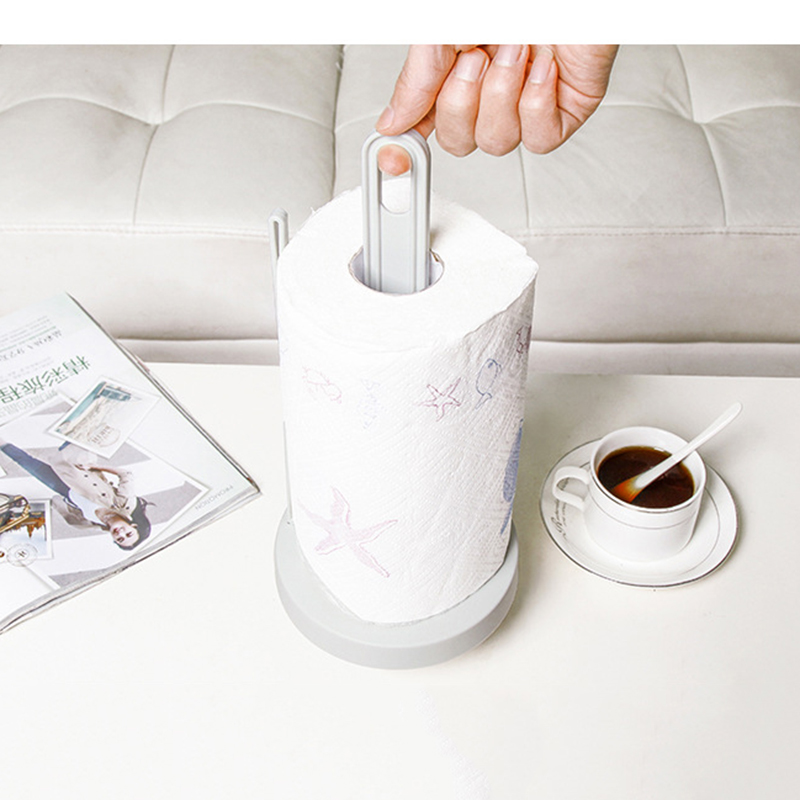 Vertical Roll Paper Holder Napkin Shelf Desktop Tempat Penyimpanan Handuk Kertas Rak Penyimpanan Tisu Dapur Kamar Mandi Stand Tissue