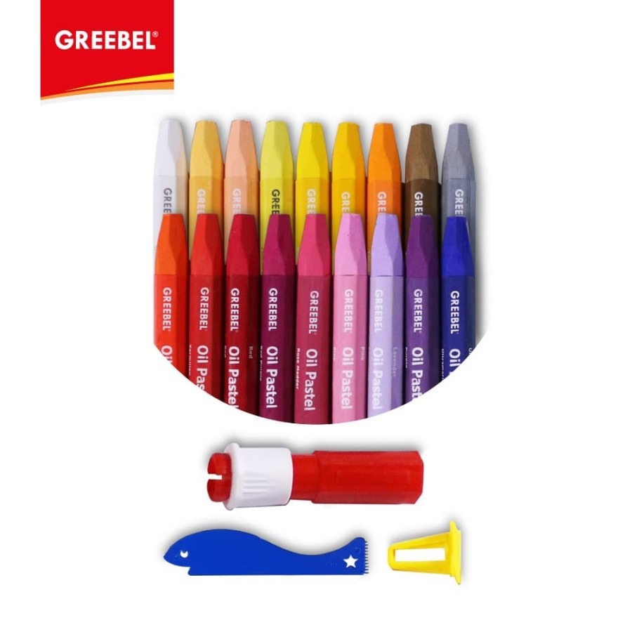 Krayon Greebel Kids Oil Pastel Crayon 36 Color/ Warna