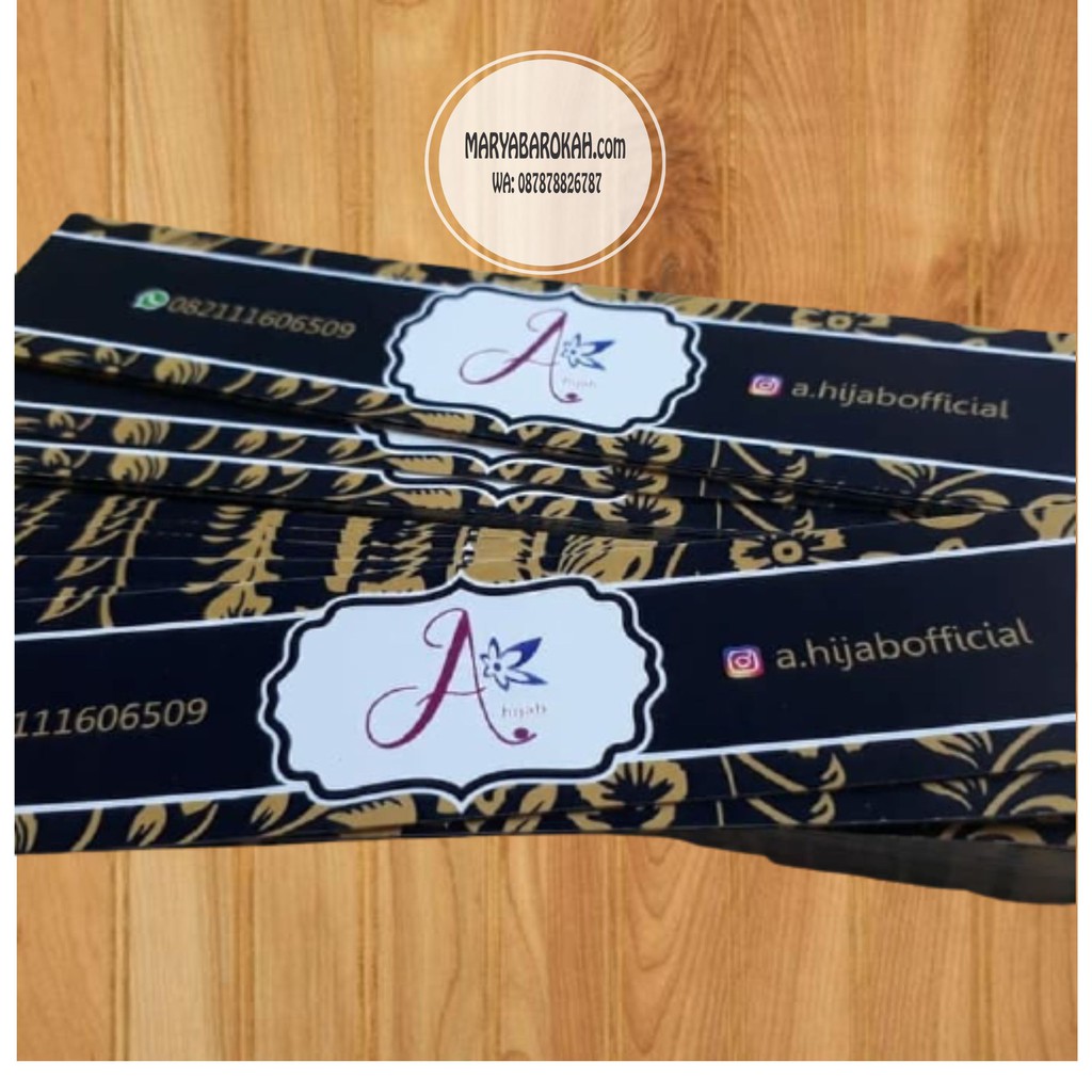 ROLL LABEL HIJAB PANJANG ROLL HIJAB FREE DESAIN  MURAH